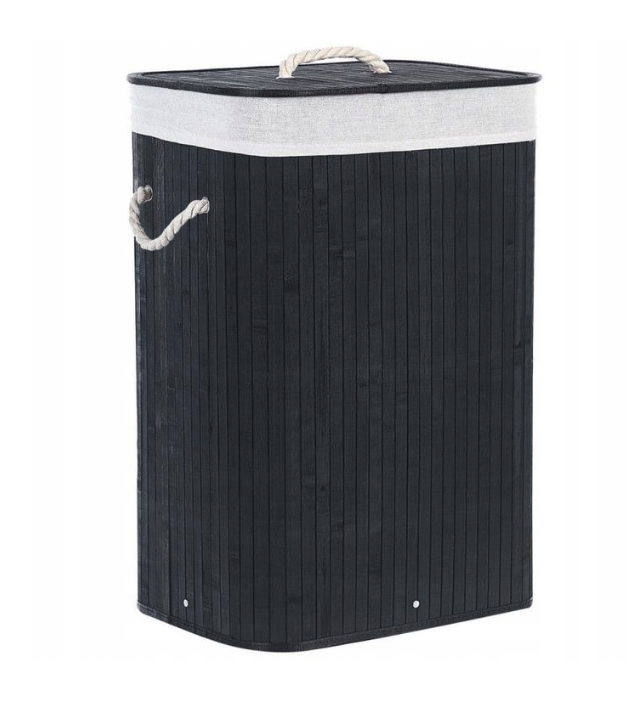 Veľký bambusový kôš na prádlo s vekom 72L