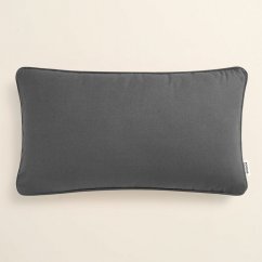 Elegantní povlak na polštář v tmavě šedé barvě 30 x 50 cm