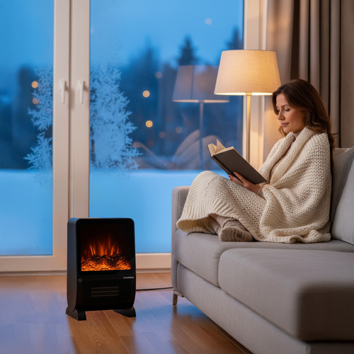 Elektromos fűtőtest lánghatással BLAZEO 2000 W