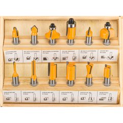 Fräser für die Holzbearbeitung 12-tlg. PM-ZFD-12,8T
