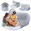 Strandzelt POP-UP mit Schürze und UV50+ Schutz 200 x 120 x 90cm