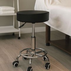 Scaun pe roți cu înălțime reglabilă, cu scaun confortabil