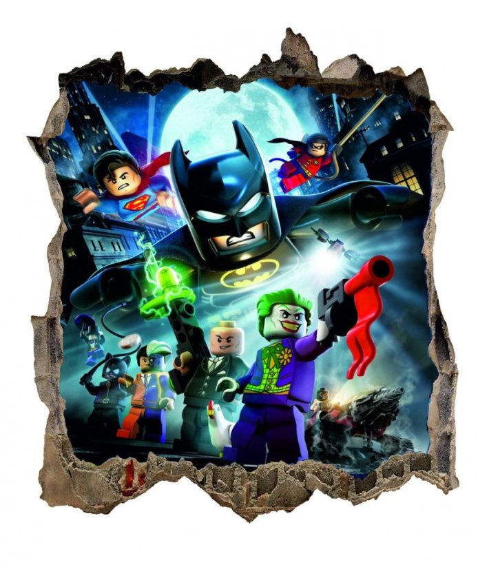 Nálepka na stenu lego Batman HIT