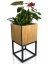 Луксозна саксия, изработена от естествен дъб LOFT FIORINO 22X22X40 см
