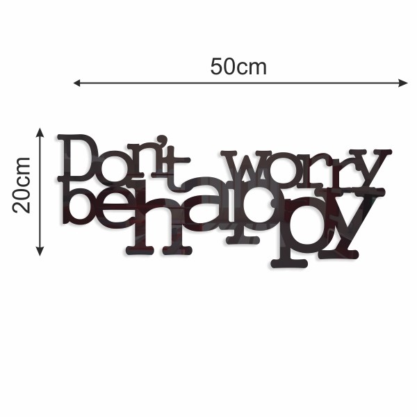 Don't worry be happy decorațiune de perete