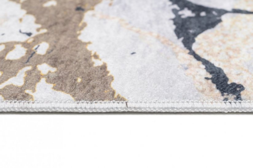 Svetlý trendový koberec s mramorovým vzorom