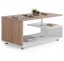 Masă de cafea modernă Orlando cu poliță de depozitare - 95×55×50 cm - Culoare: Maro