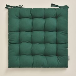 Művészi zöld pamut székpárna