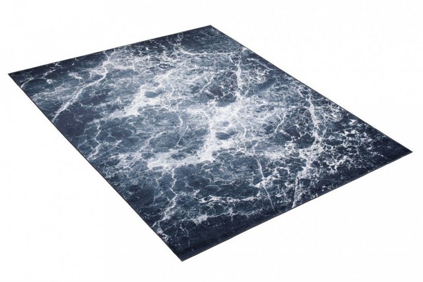 Tmavý módní koberec s abstraktním vzorem - Rozměr koberce: Šířka: 140 cm | Délka: 200 cm