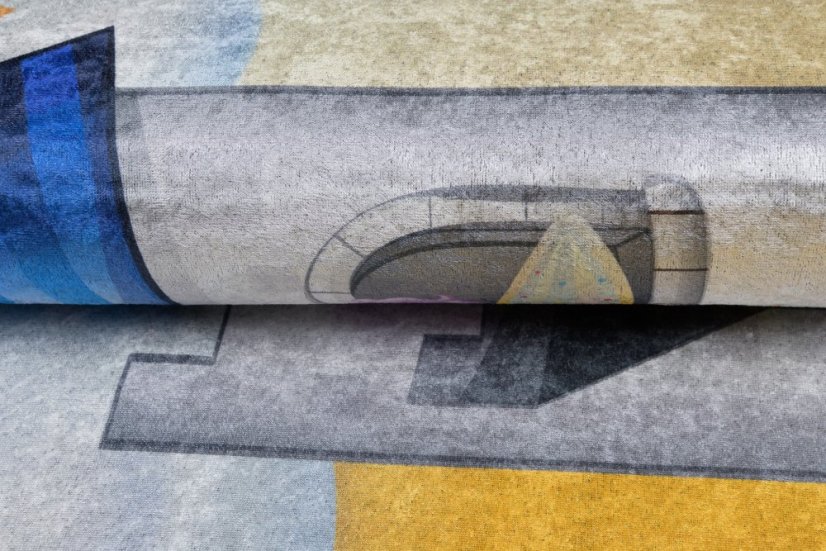 Detský koberec s motívom rozprávkového zámku 