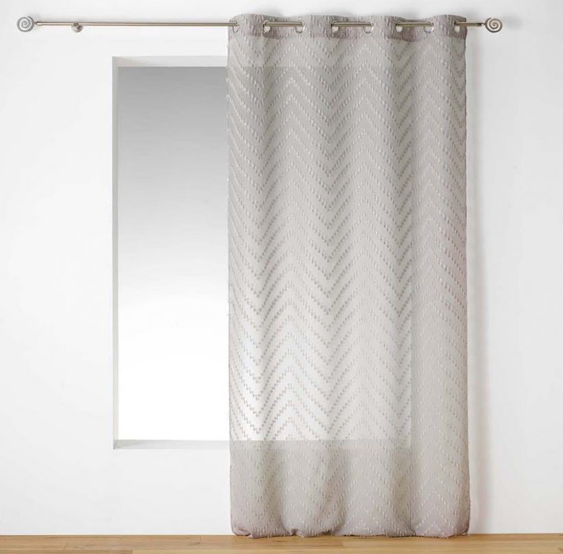 Beiger Vorhang mit elegantem Muster SAHARA 140x240 cm