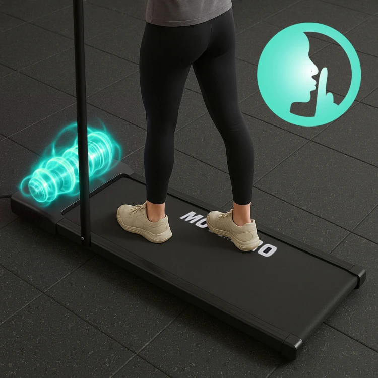WALKING PAD MOVEPRO sétára és kocogásra alkalmas futópad, 1–10 km/h, korlátokkal