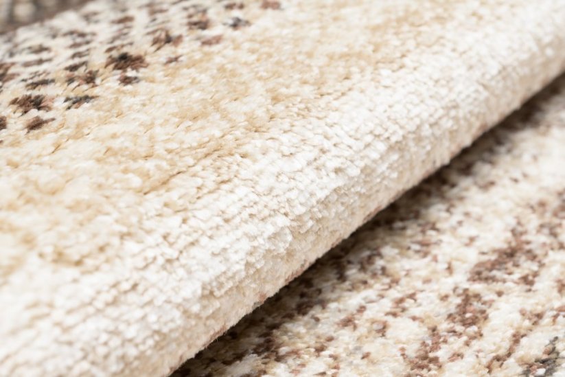 Moderan tepih s prugama u smeđim nijansama - Veličina: Širina: 140 cm | Duljina: 200 cm