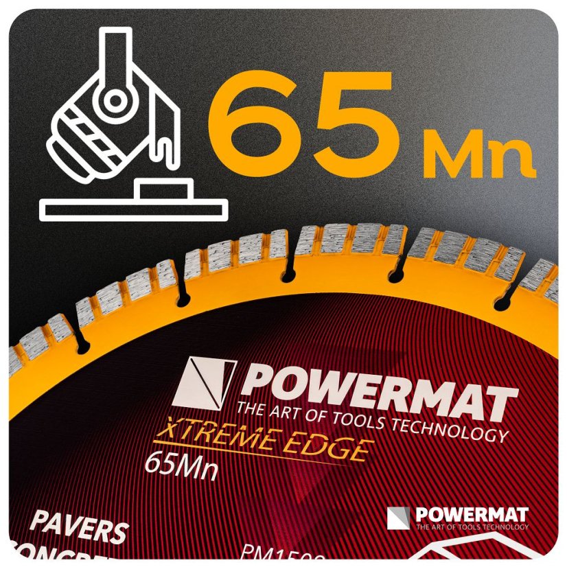 Diamantový kotúč 350 mm na betón, žulu a dlažbu - otvor 25,4 mm