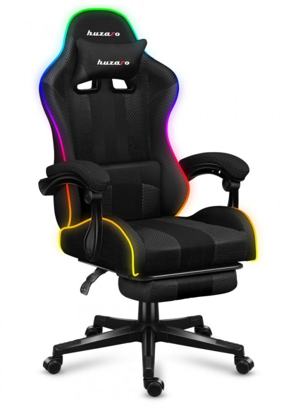 Kvalitní herní křeslo v černém provedení FORCE 4.7 RGB MESH