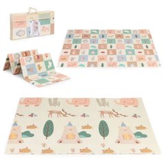 Wendbare Schaumstoff-Spielmatte für Kinder 150 x 200 cm - Tiere
