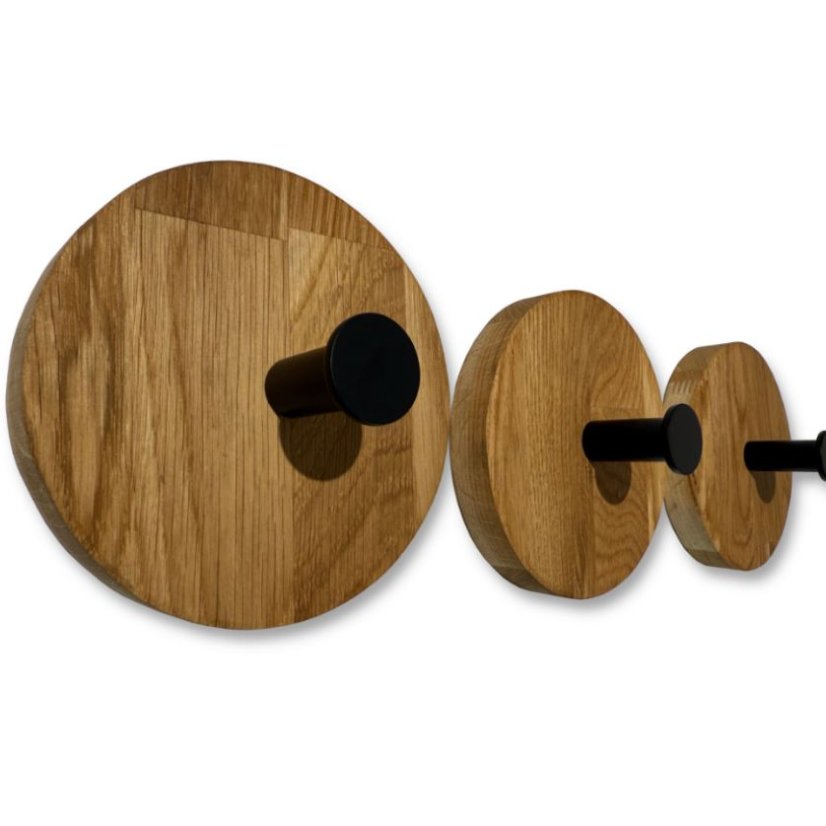 Fali fogas tömör tölgyfából - 3 db