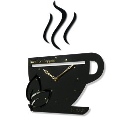 Orologio da cucina di design TIME FOR COFFEE