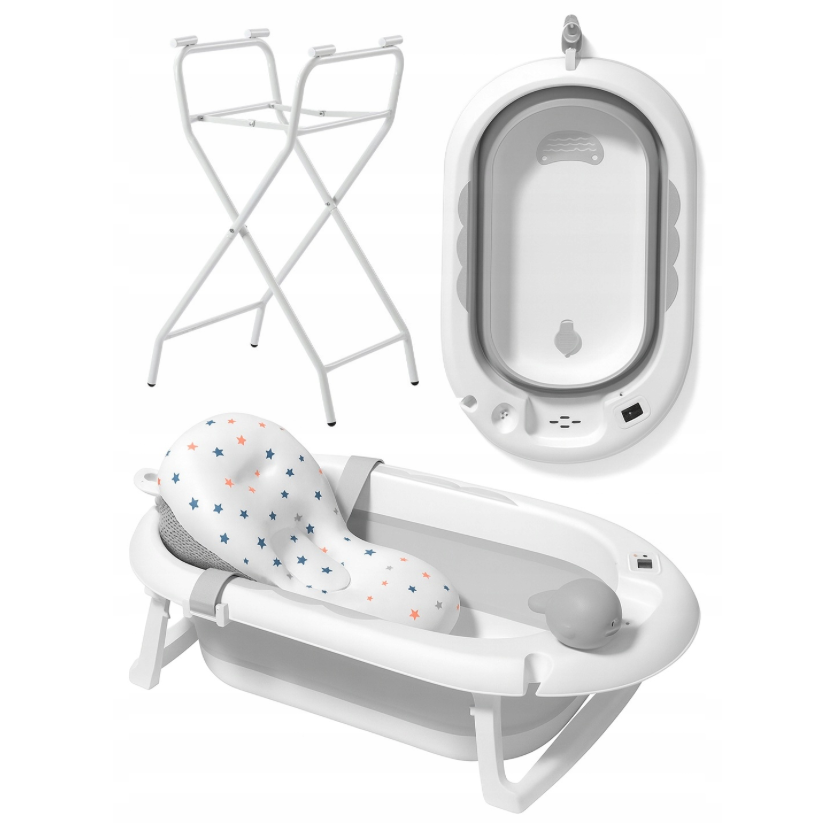 Összecsukható babakád VAIANA PREMIUM párnával és állvánnyal - több színben