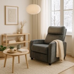 Luxusní sametové relaxační křeslo