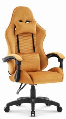 HC-1000 játékszék MUSTARD - bársony szövet