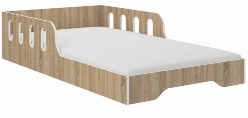 Detská posteľ MALU 160 x 80 cm v dekore dub sonoma