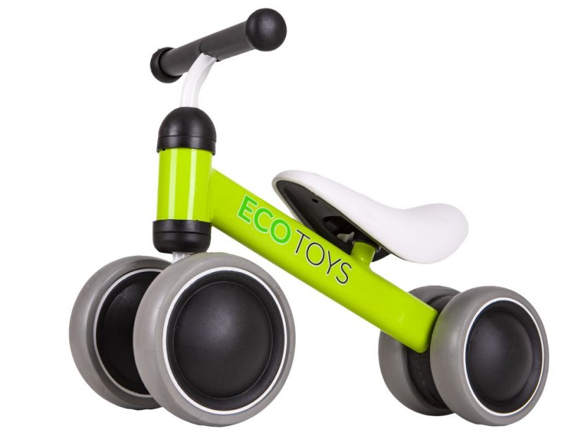 Bicicleta de echilibru pentru copii în verde ECOTOYS