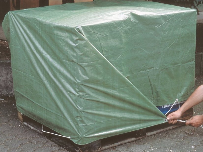 Prelată rezistentă la îngheţ, maro-argintie