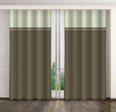 Draperie elegantă de culoare măsliniu închis