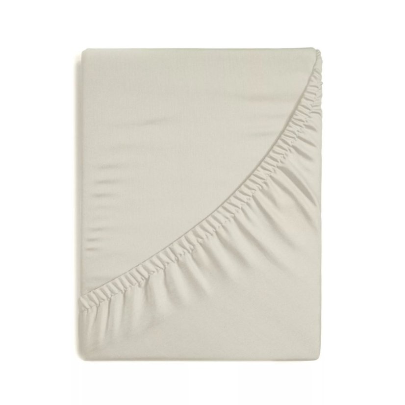 Lenzuolo con angoli SOFT – lenzuolo elasticizzato color crema