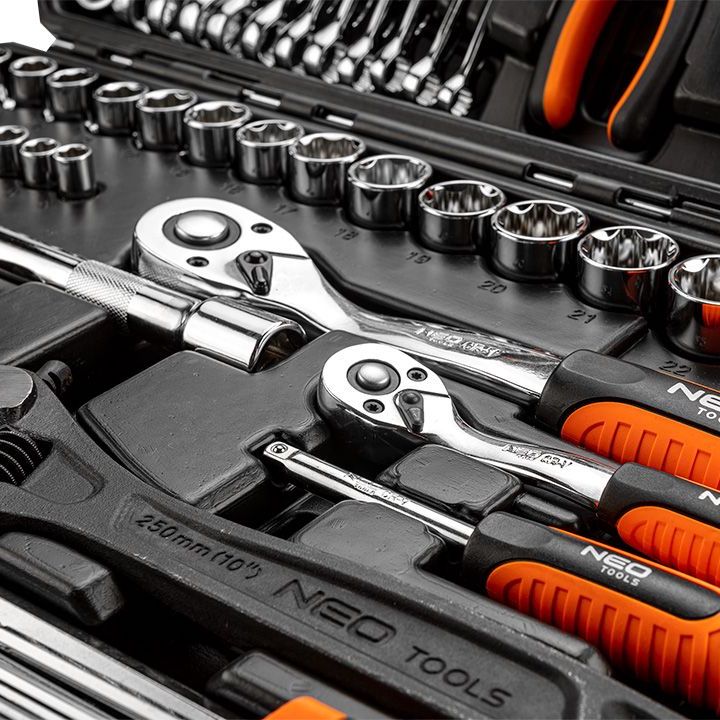 NEO TOOLS set alata od 143 dijela – Cr-V čelik, S2 bitovi
