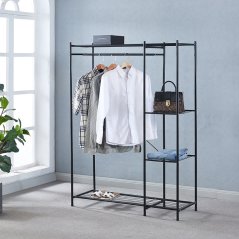 Modernes Regal, Kleiderbügel mit Einlegeböden