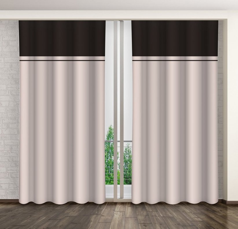 Kétszínű dekoratív sötétítő függöny