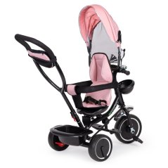 Tříkolka, kočárek růžový ECOTOYS