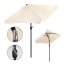 Umbrelă de grădină bej 200 x 140 cm Umbrelă de grădină bej 200 x 140 cm