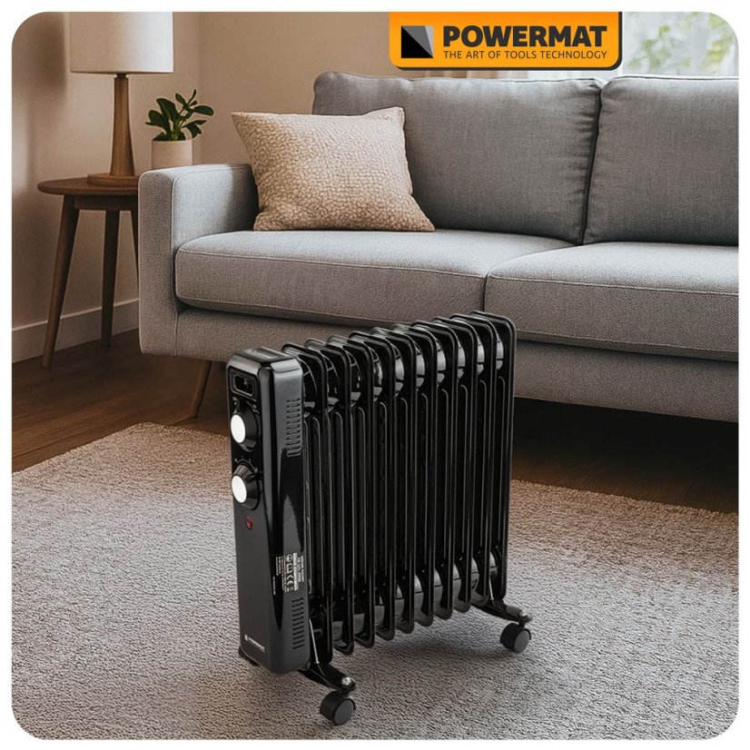 Radiatore a olio - resistenza elettrica 2500 W con termostato