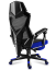 Ergonomické herní modré křeslo s opěrkou nohou COMBAT 3.0