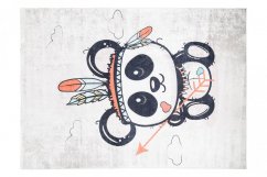 Kinderteppich mit dem Motiv eines niedlichen indischen Pandas