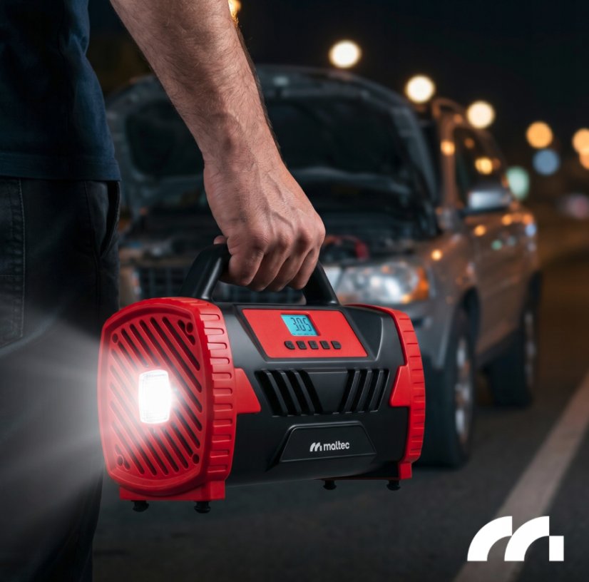 MALTEC TURBOAIR200 12 V/230 V automobilski kompresor – prijenosna pumpa od 150 PSI