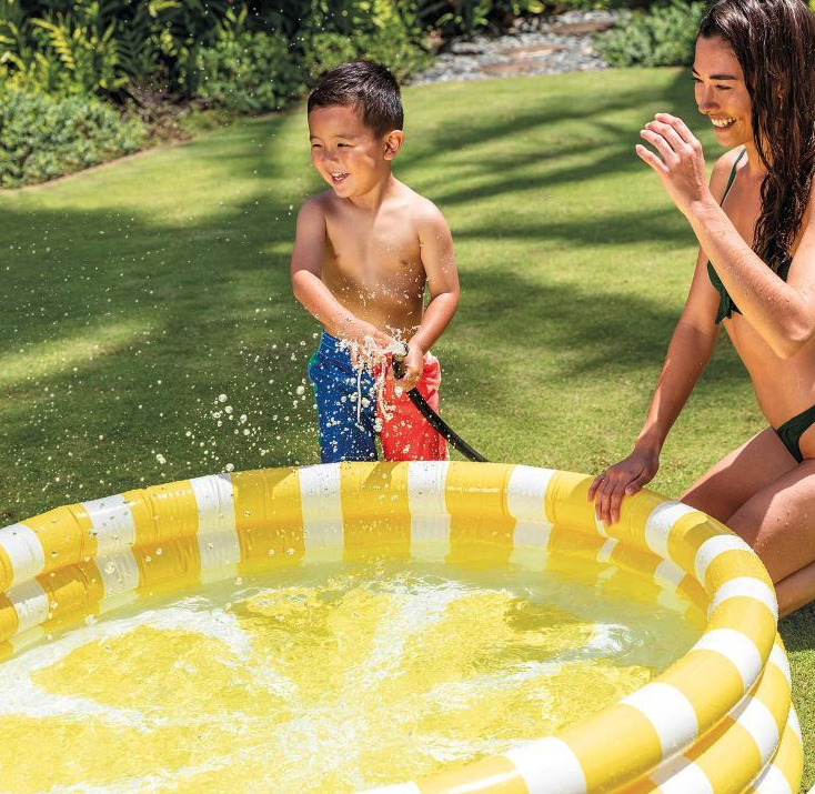 Aufblasbarer Pool für Kinder 147 cm - Zitrone