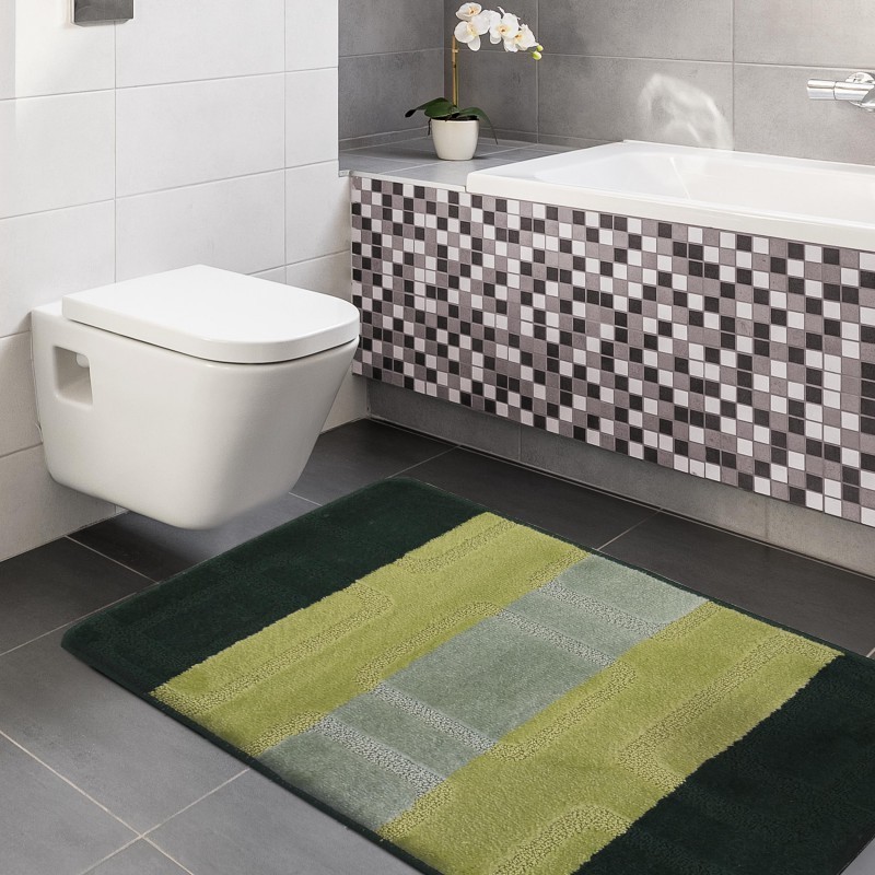 Két darab fürdőszobai szőnyegkészlet zöld színben