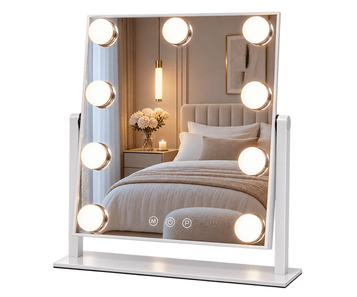 Hollywoodsko LED ogledalo za šminkanje s dodirnim kontrolama – 25 x 30 cm