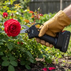 Bežične škare za granje 25 mm - dvije baterije, punjač, torba za nošenje