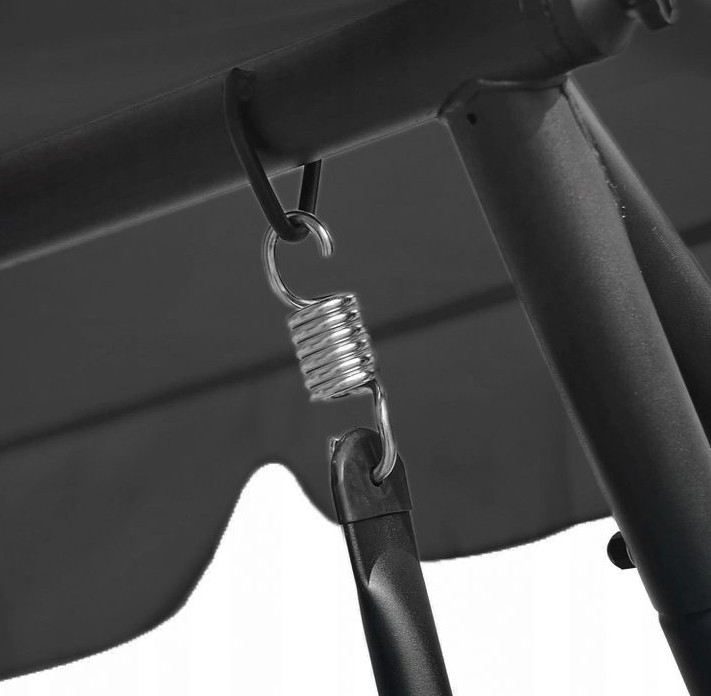 Dunkelgraue verstellbare Gartenschaukel