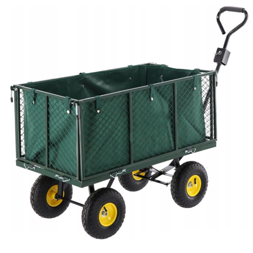 Praktický sklápací záhradný vozík 3v1 na nafukovacích kolesách