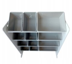 Organizzatore di giocattoli per bambini XXL in grigio 