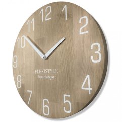 Hochwertige Wanduhr aus Eiche 30 cm
