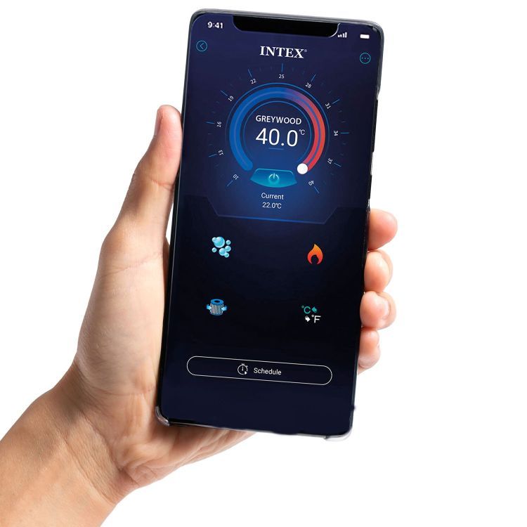Nafukovacie jacuzzi s hydromasážou a Wi-Fi ovládaním