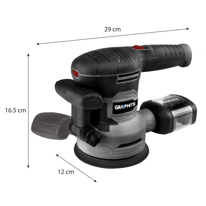 Vibrační bruska s příkonem 450 W, 59G349 GRAPHITE