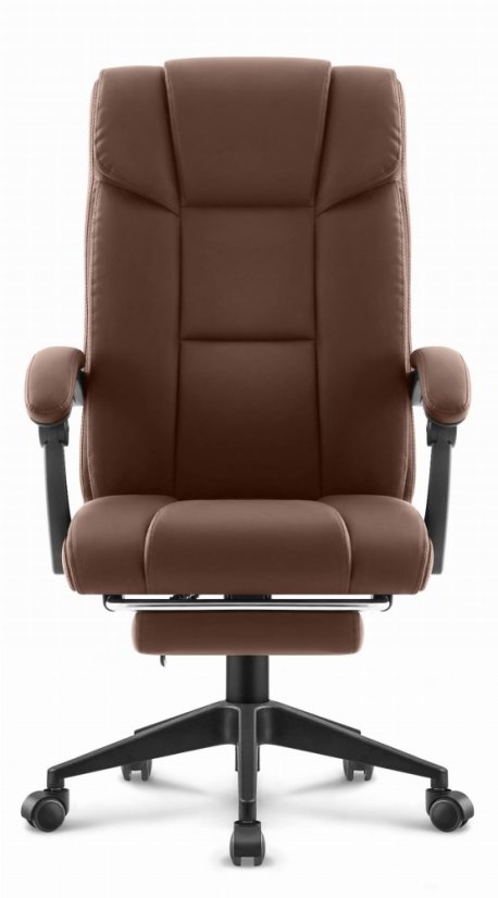 Офис стол HC-1029 BROWN с поставка за крака